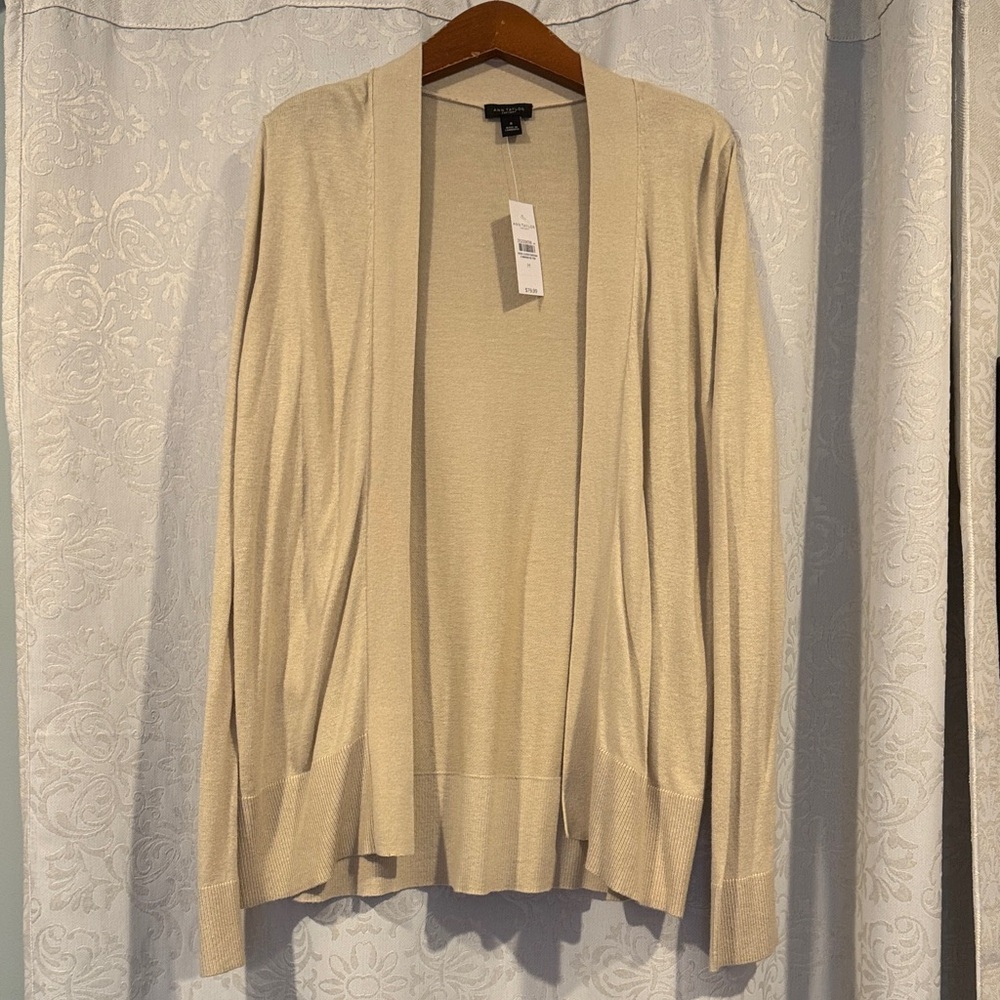 Ann Taylor Factory Light Beige Cardigan